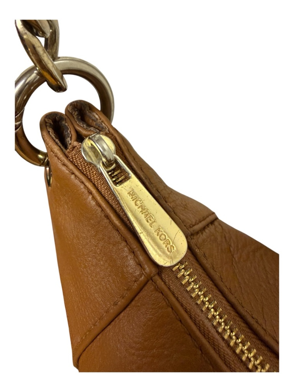 Michael Kors Fulton Large Pebbled Leather Hobo Shoulder Bag - Picture 2 of 13